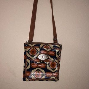 printed messenger bag